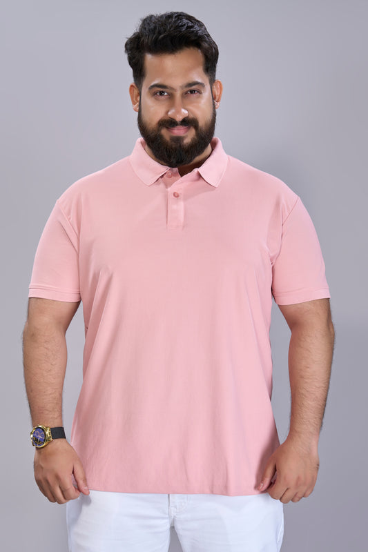 Mauve - Smart Tech Polo Plus Size