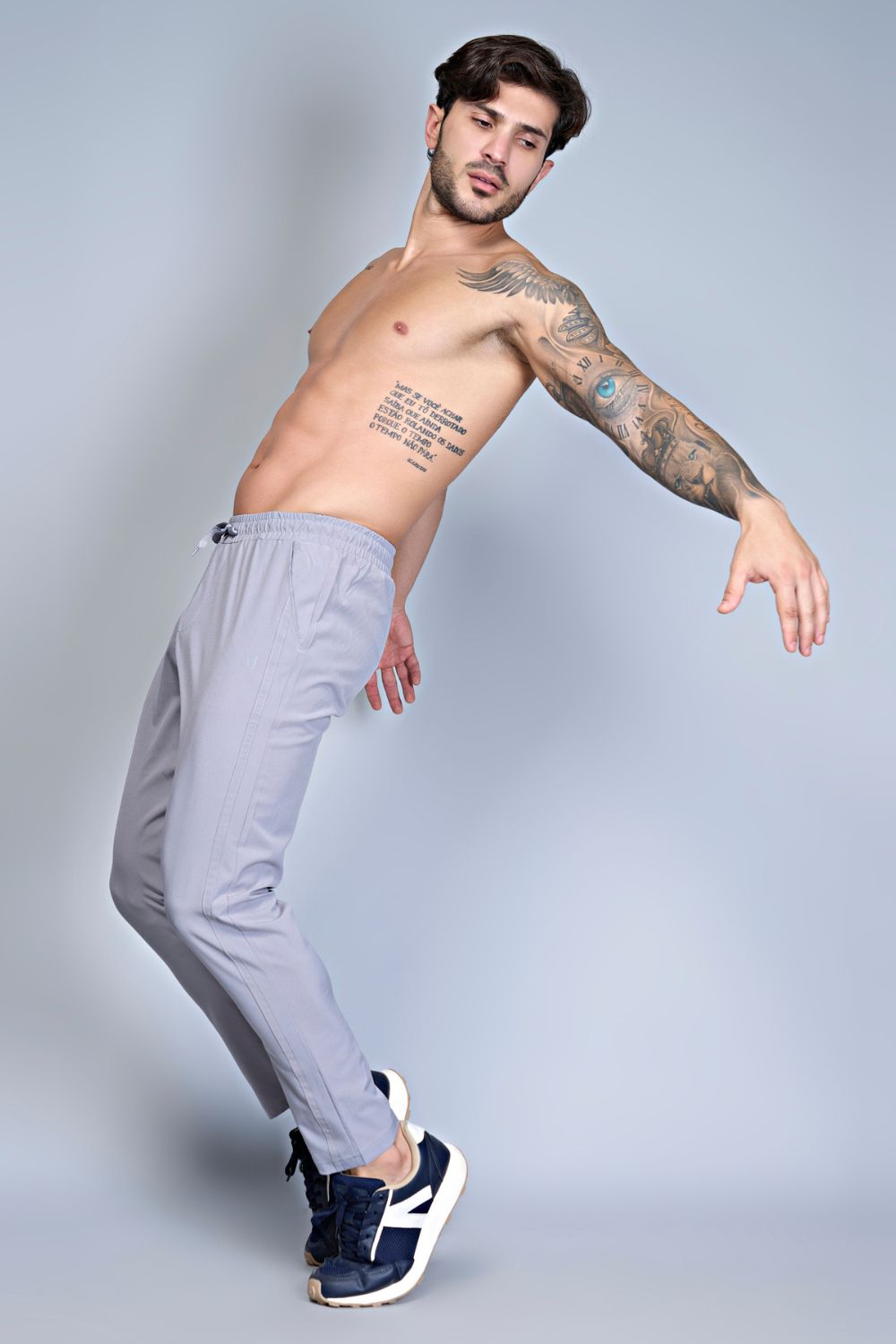 Drawstring German Grey 365 Track Pant  Maxzone Clothing   