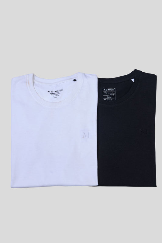 2 Solid T-shirts Combo Pack