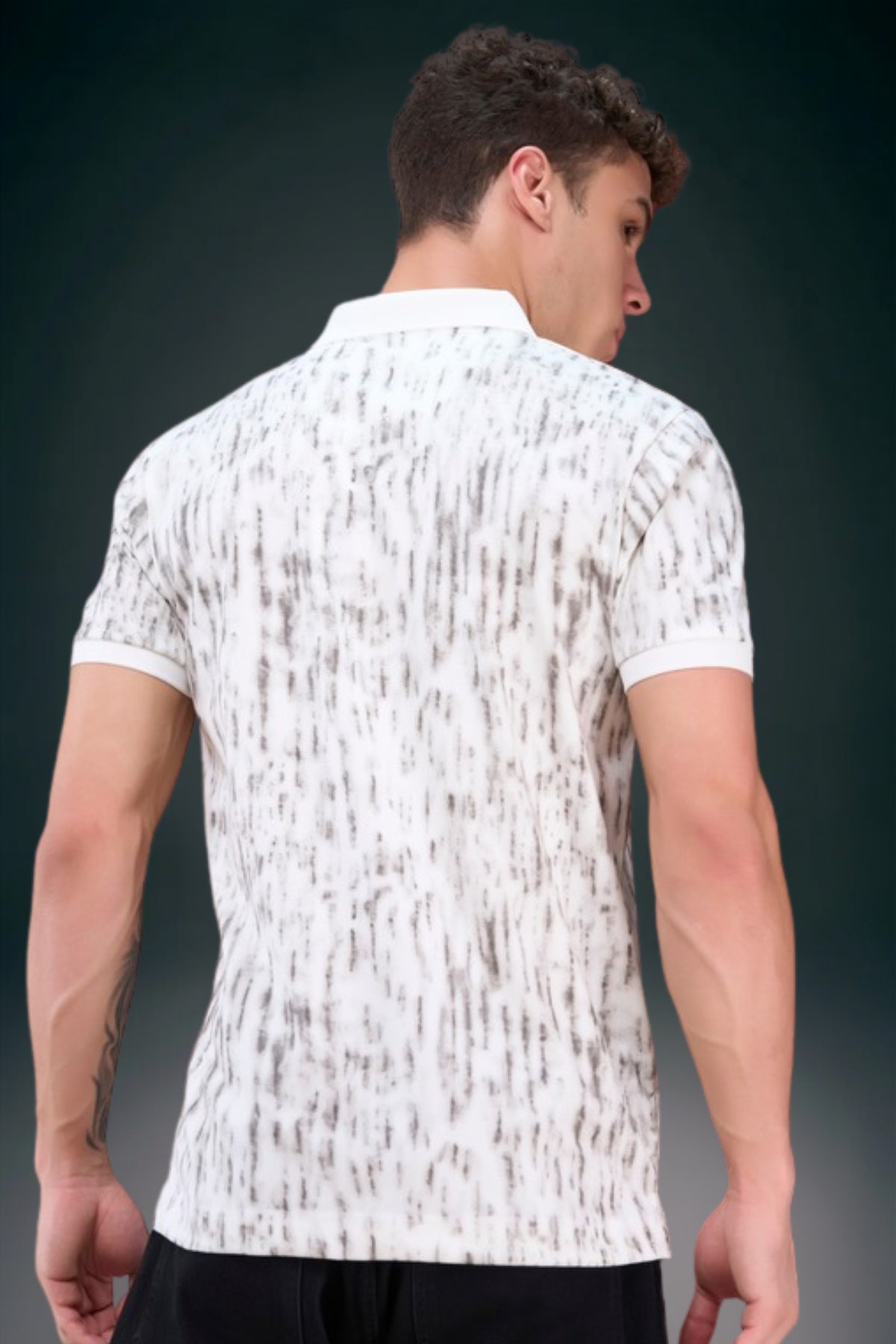 Oyster Cream - Aurelis Aop Polo T-shirt