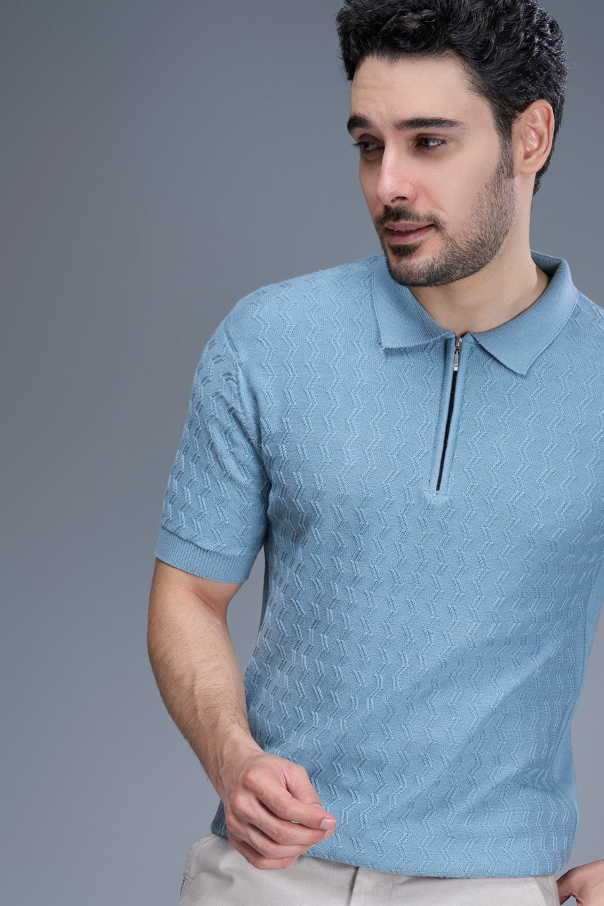 Sea Shell - Luxe Knitted Polo Maxzone Clothing