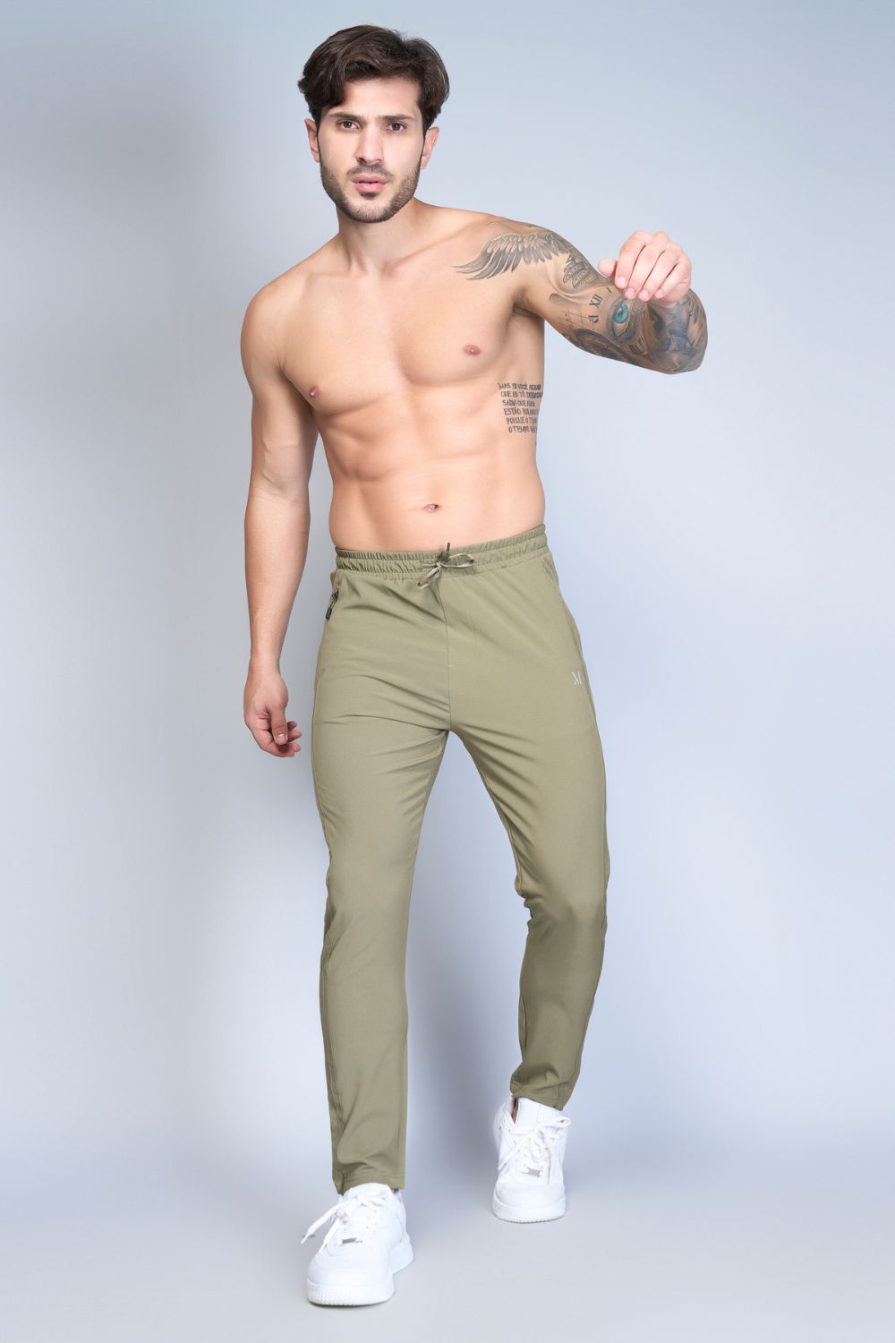 Drawstring Olive Green 365 Track Pant  Maxzone Clothing M  