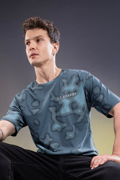 Cool Blue - Hustle Oversize T-shirt