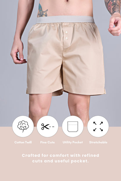 Beige - Bare Comfort Boxer