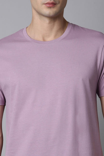 Purple Cotton IQ Basics T-SHIRT Maxzone Clothing