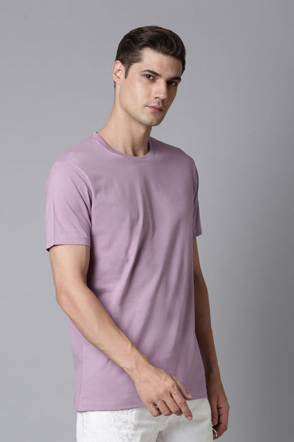 Purple Cotton IQ Basics T-SHIRT Maxzone Clothing