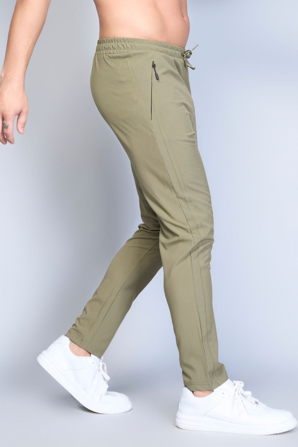 Drawstring Olive Green 365 Track Pant  Maxzone Clothing   