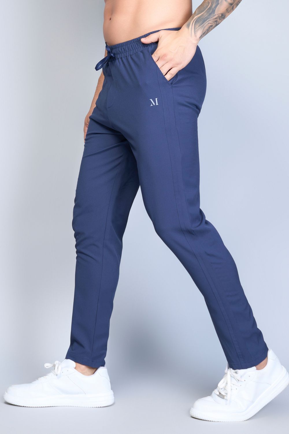 Drawstring Teal Navy 365 Track Pant  Maxzone Clothing   