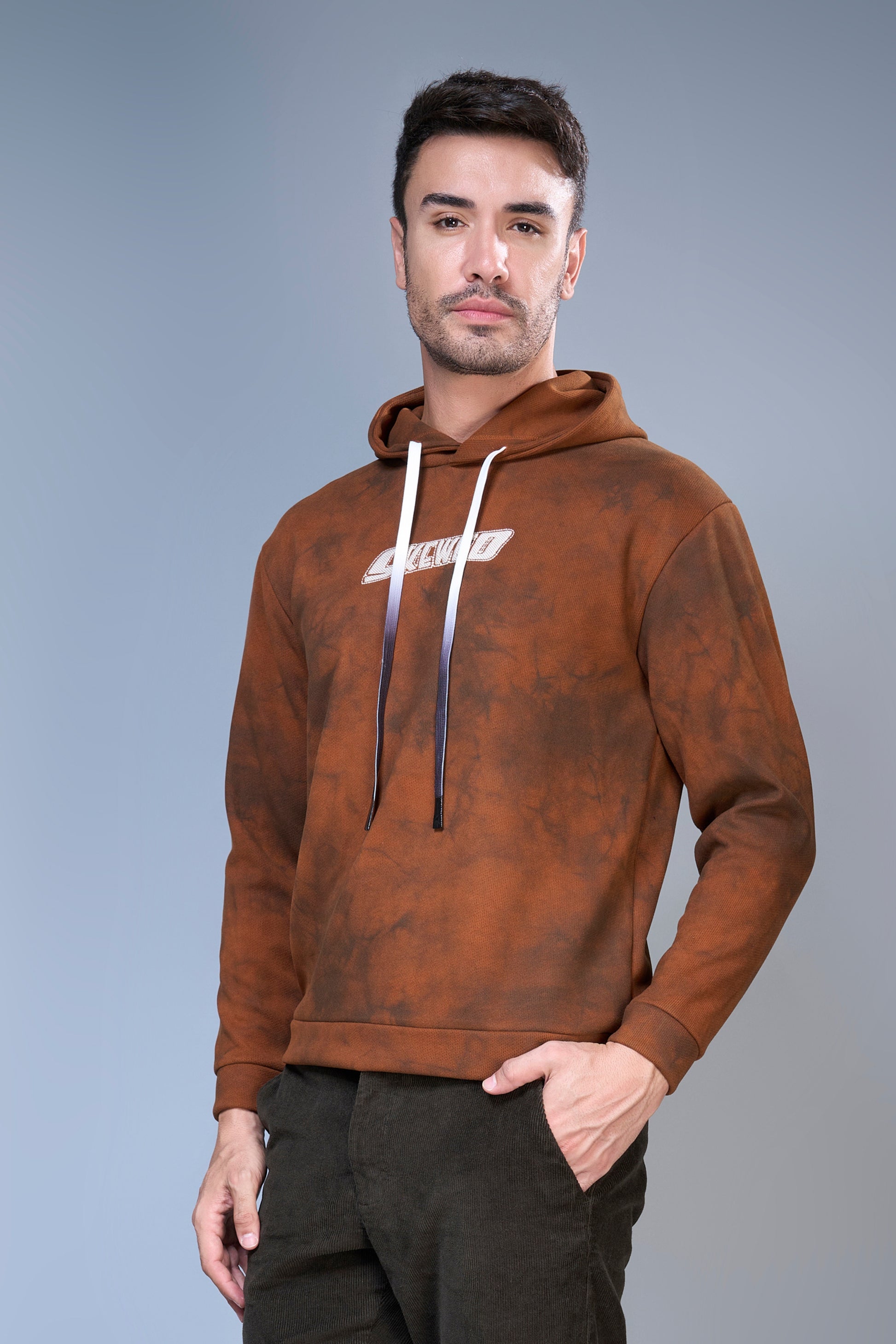 Brown - Smoky Hoodie Maxzone Clothing