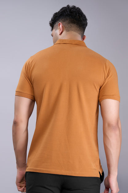 Burnt Orange - Cotton Pique Polo