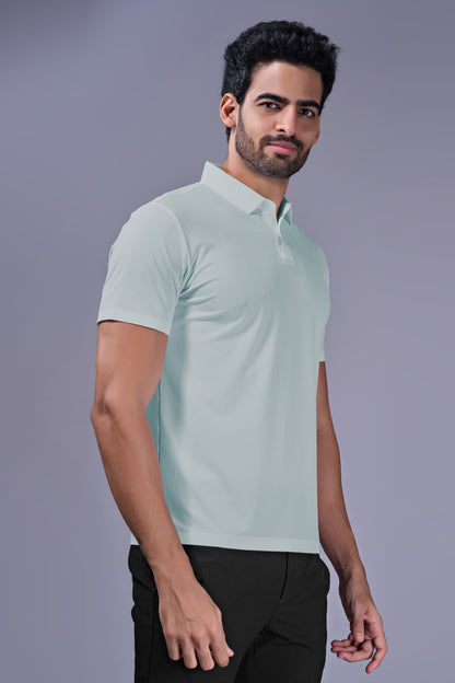Sky Blue - 2 Button Stitchless Polo