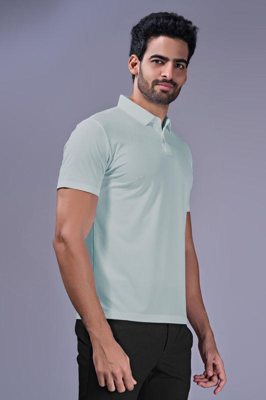 Sky Blue - 2 Button Stitchless Polo