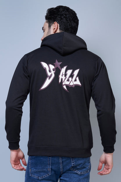 Miss You Maybe Printed Black Hoodie Hoodies Maxzone Clothing