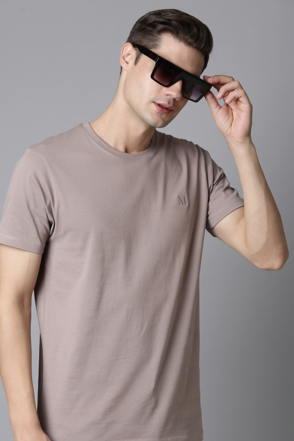 Coin grey - Solid t-shirt  Maxzone Clothing   