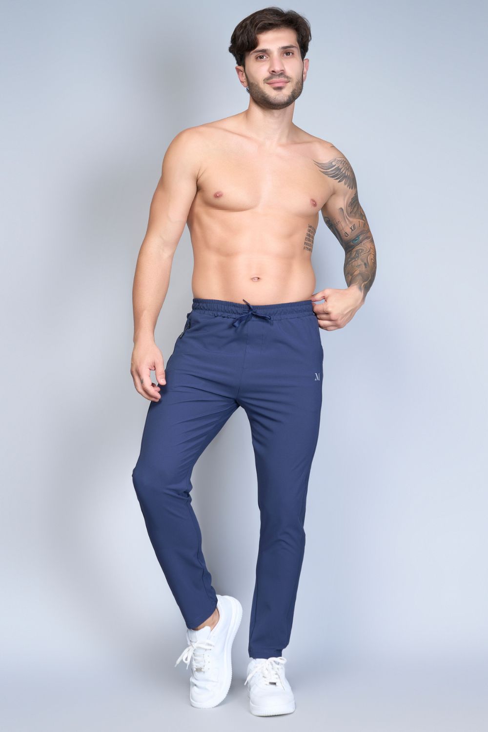 Drawstring Teal Navy 365 Track Pant  Maxzone Clothing   