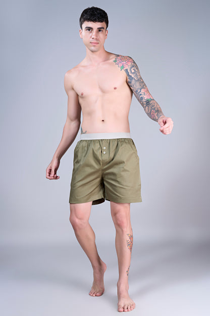 Olive Green - Bare Comfort Boxer
