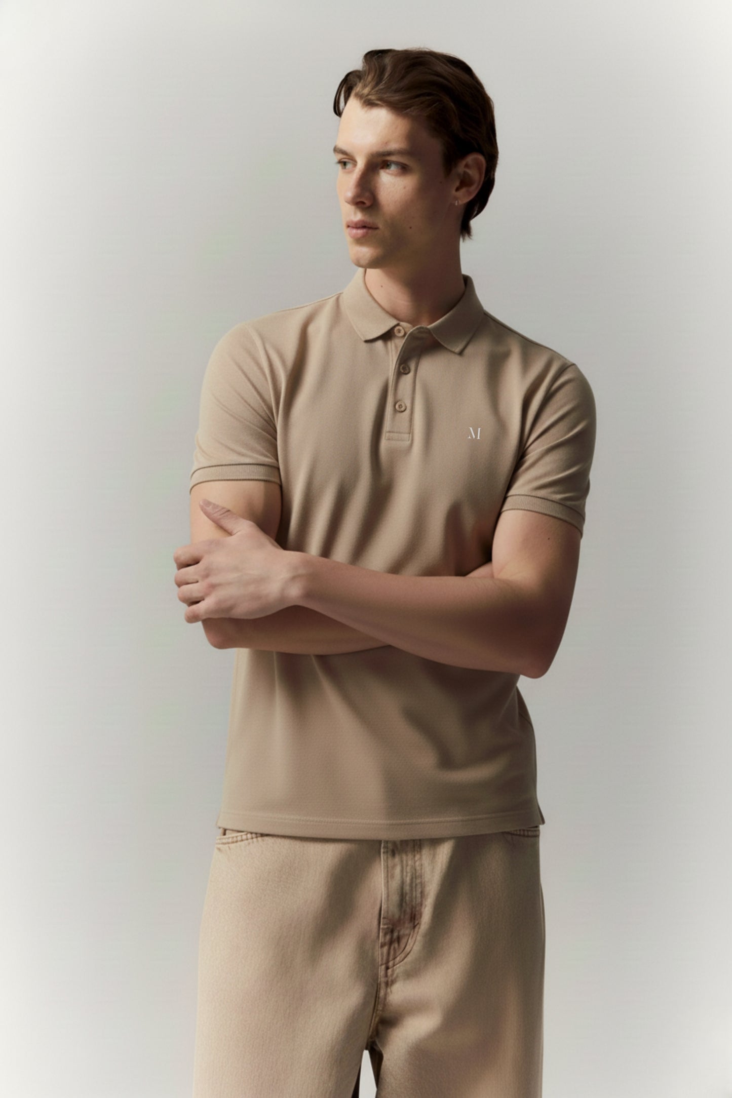 Beige Duracool Polo