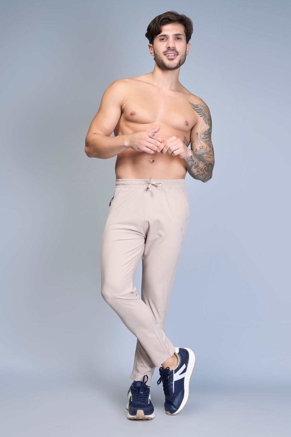 Drawstring Beige 365 Track Pant  Maxzone Clothing M  