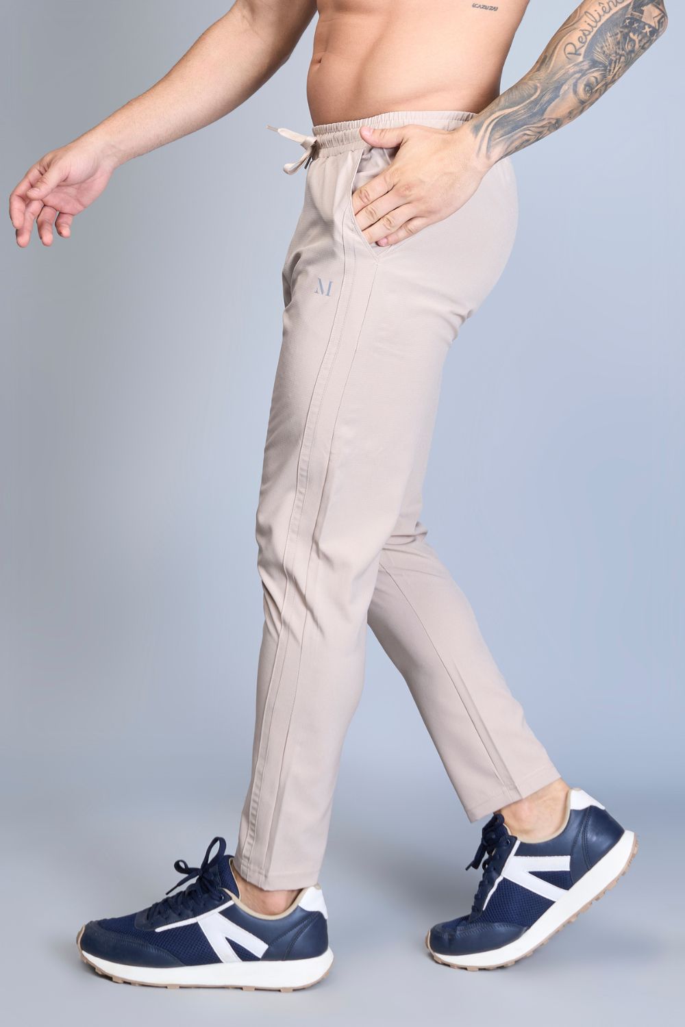 Drawstring Beige 365 Track Pant  Maxzone Clothing   