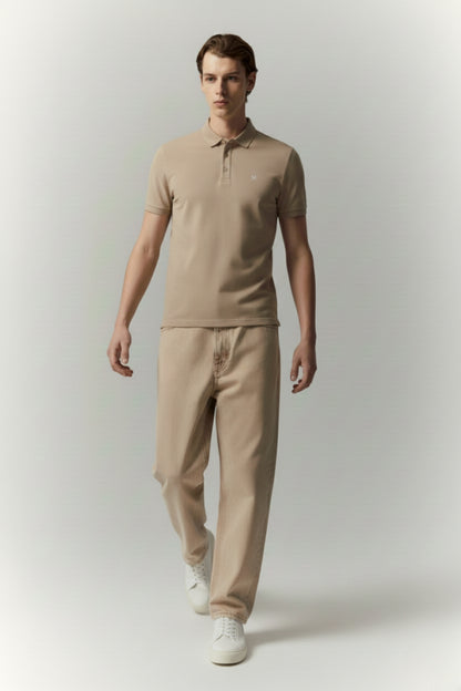 Beige Duracool Polo