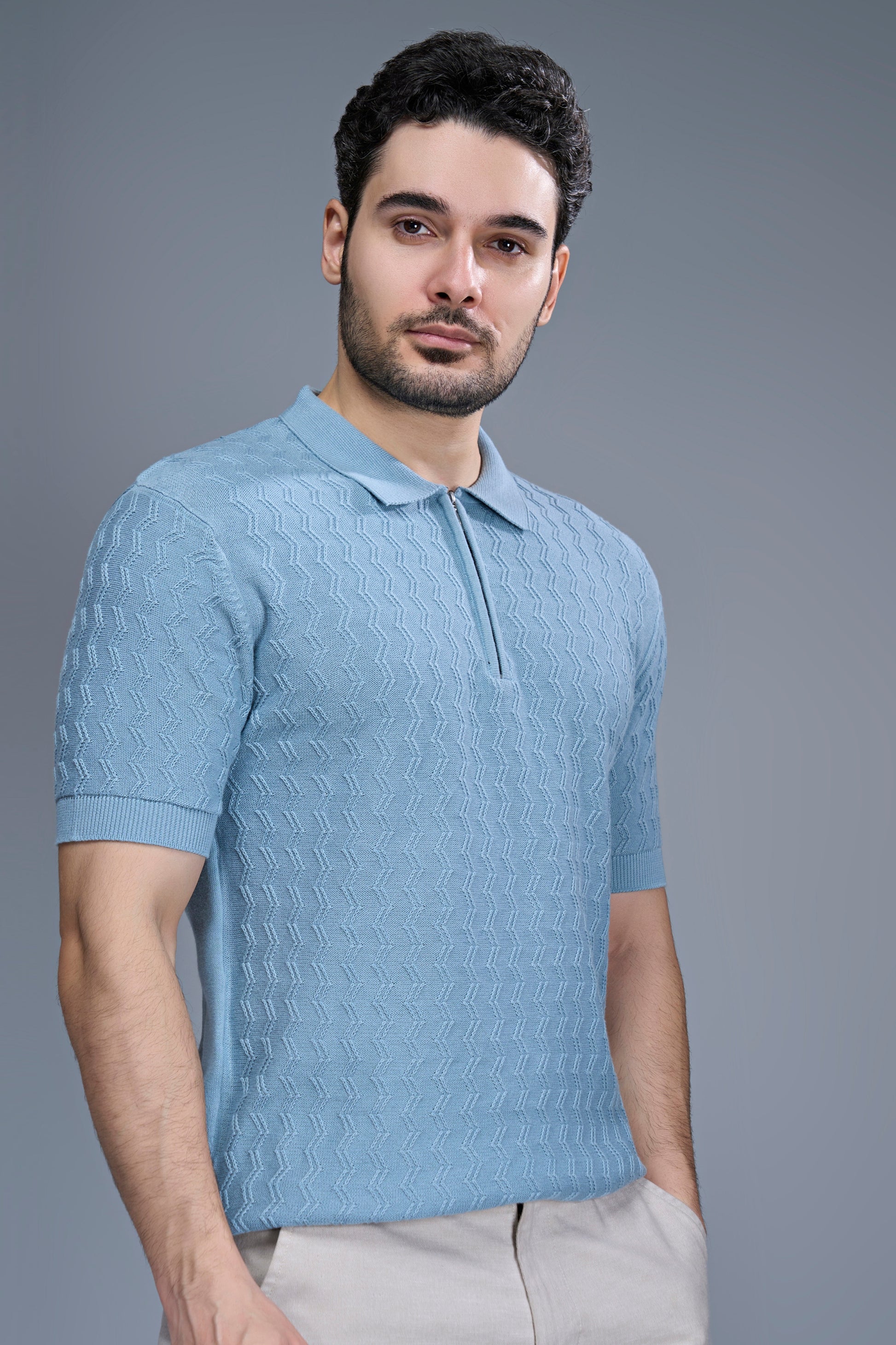 Sea Shell - Luxe Knitted Polo Maxzone Clothing