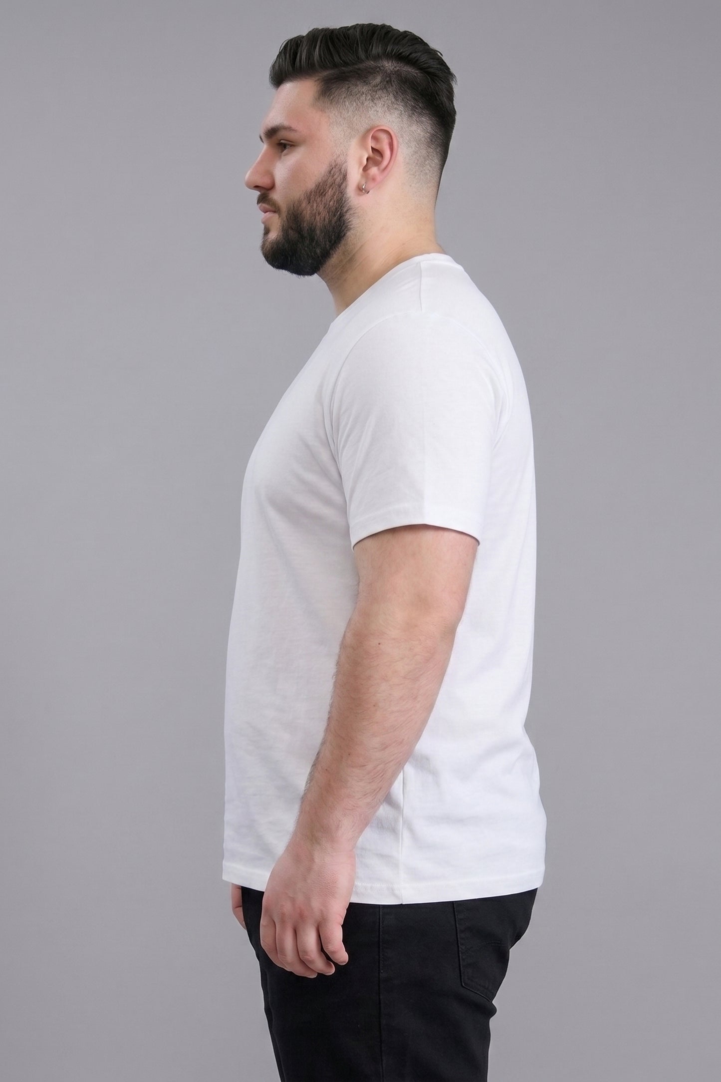 White Cotton IQ Basics Plus Size