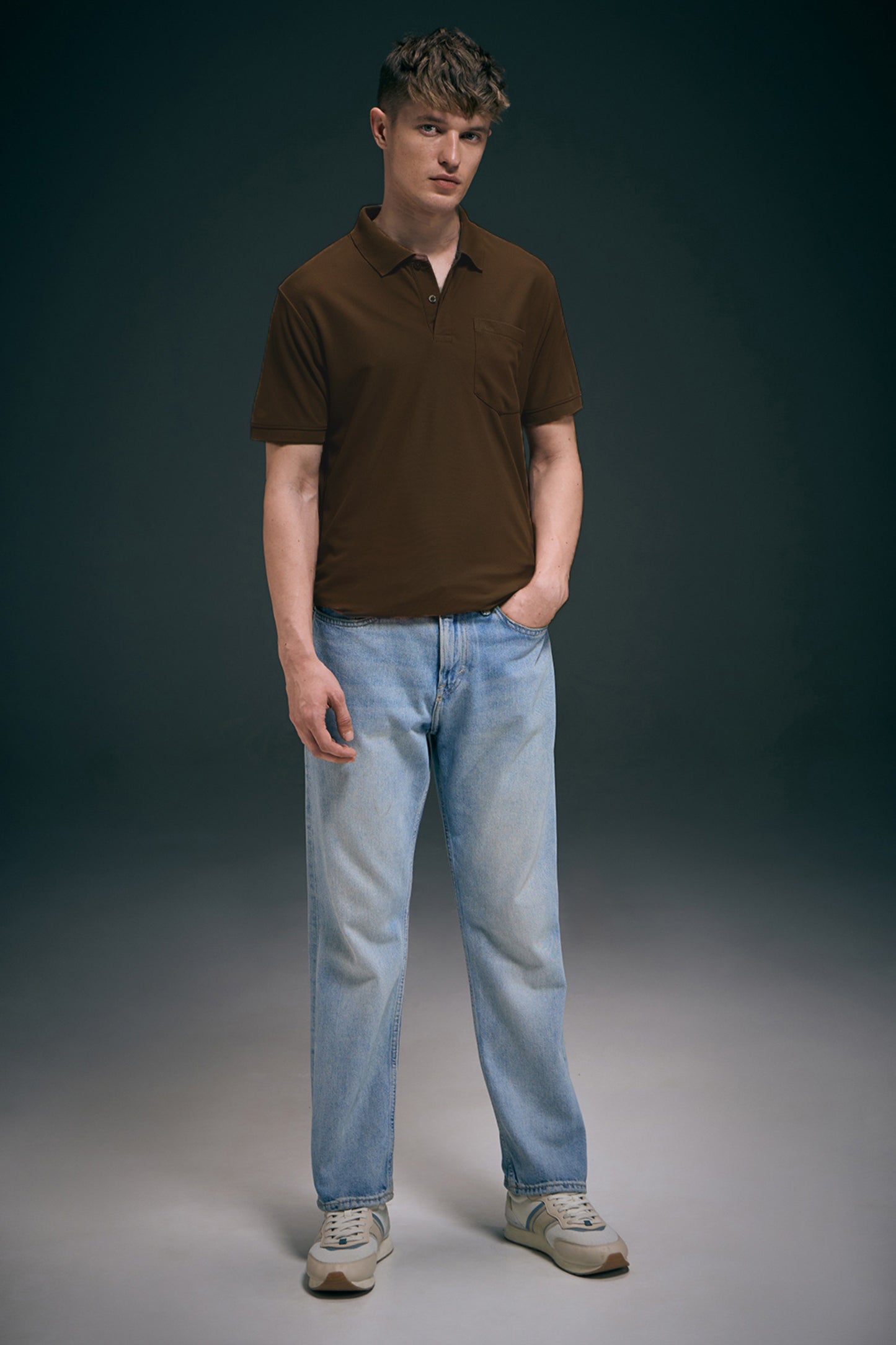 Coffee Brown - Smart Tech Pocket Polo