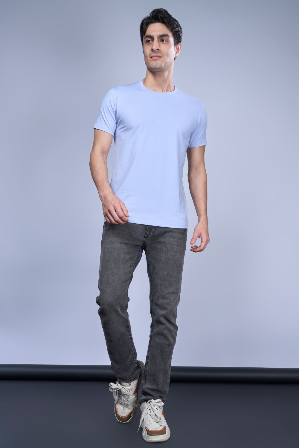 Powder Blue - Stretch t-shirt T-SHIRT Maxzone Clothing   