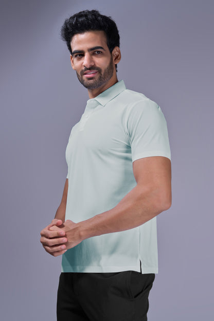 Sky Blue - 2 Button Stitchless Polo