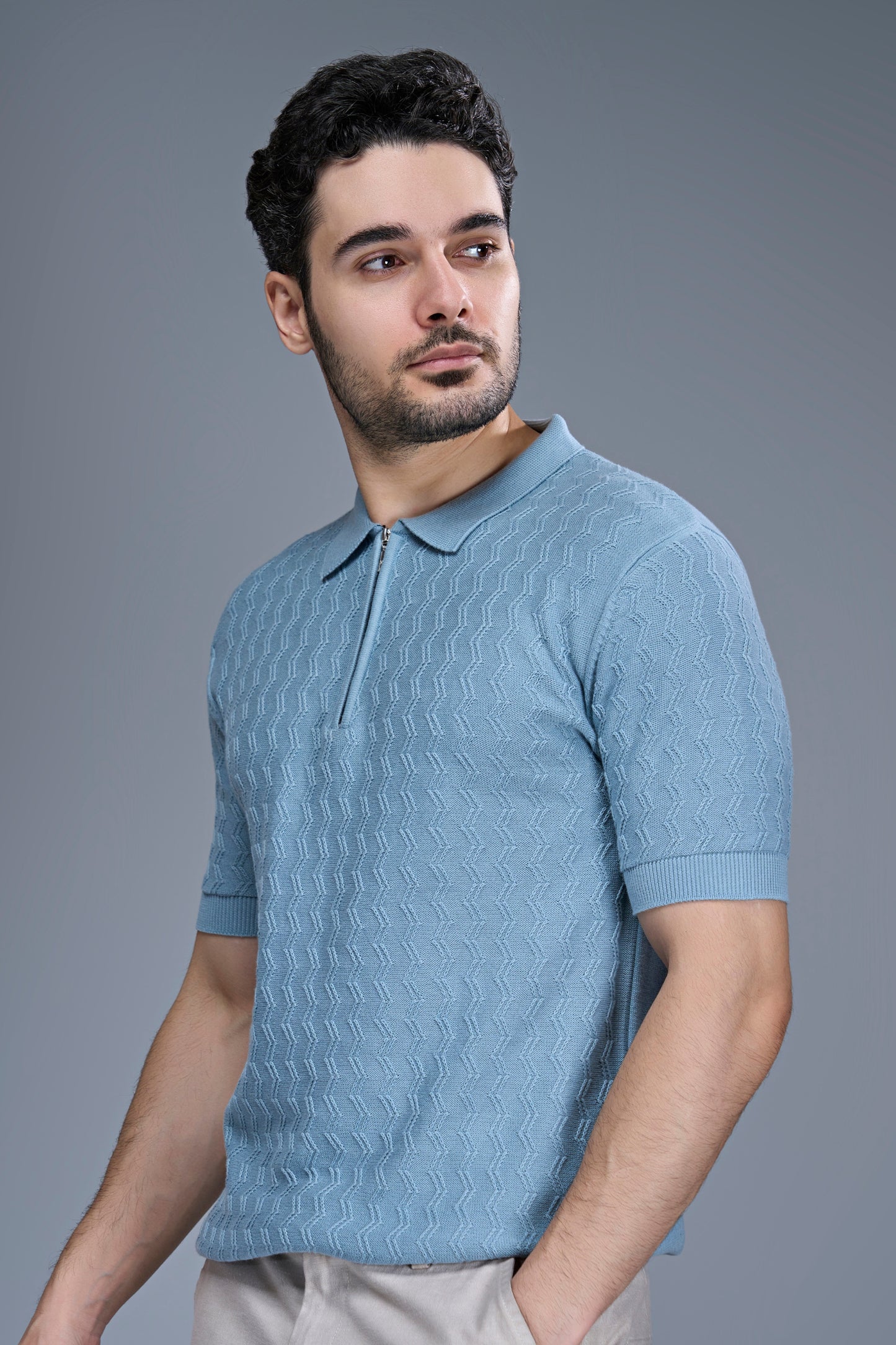 Sea Shell - Luxe Knitted Polo Maxzone Clothing