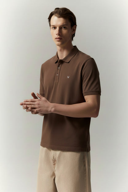 Brown Duracool Polo