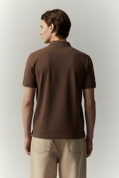 Brown Duracool Polo