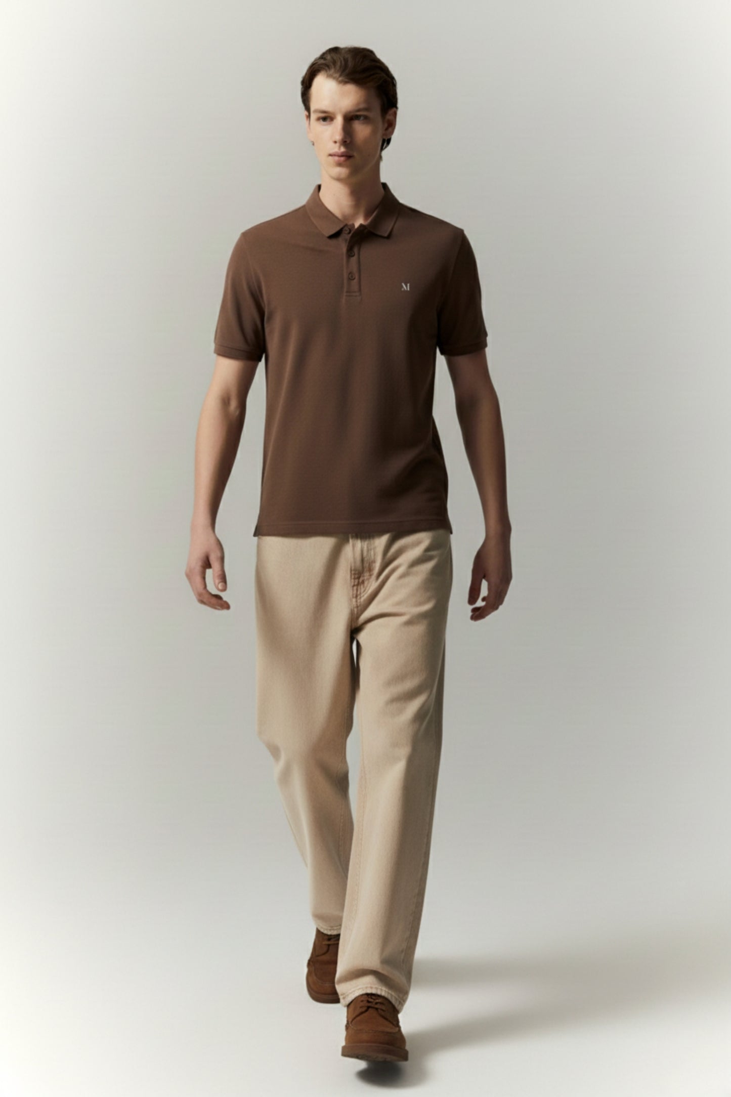 Brown Duracool Polo