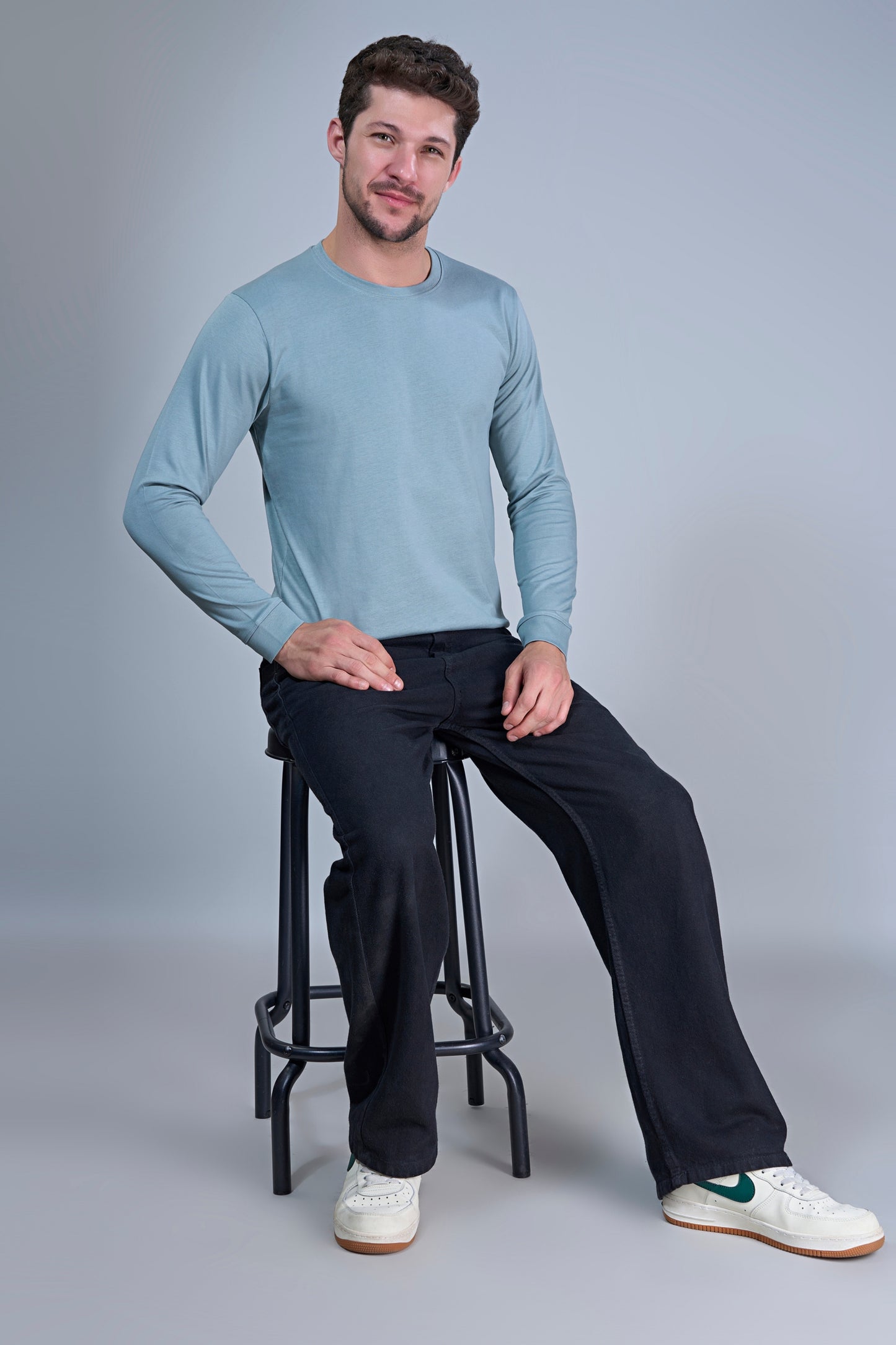 M. Blue Cotton IQ Full Sleeve