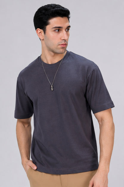 Charcoal - 24*7 Oversize T-shirt