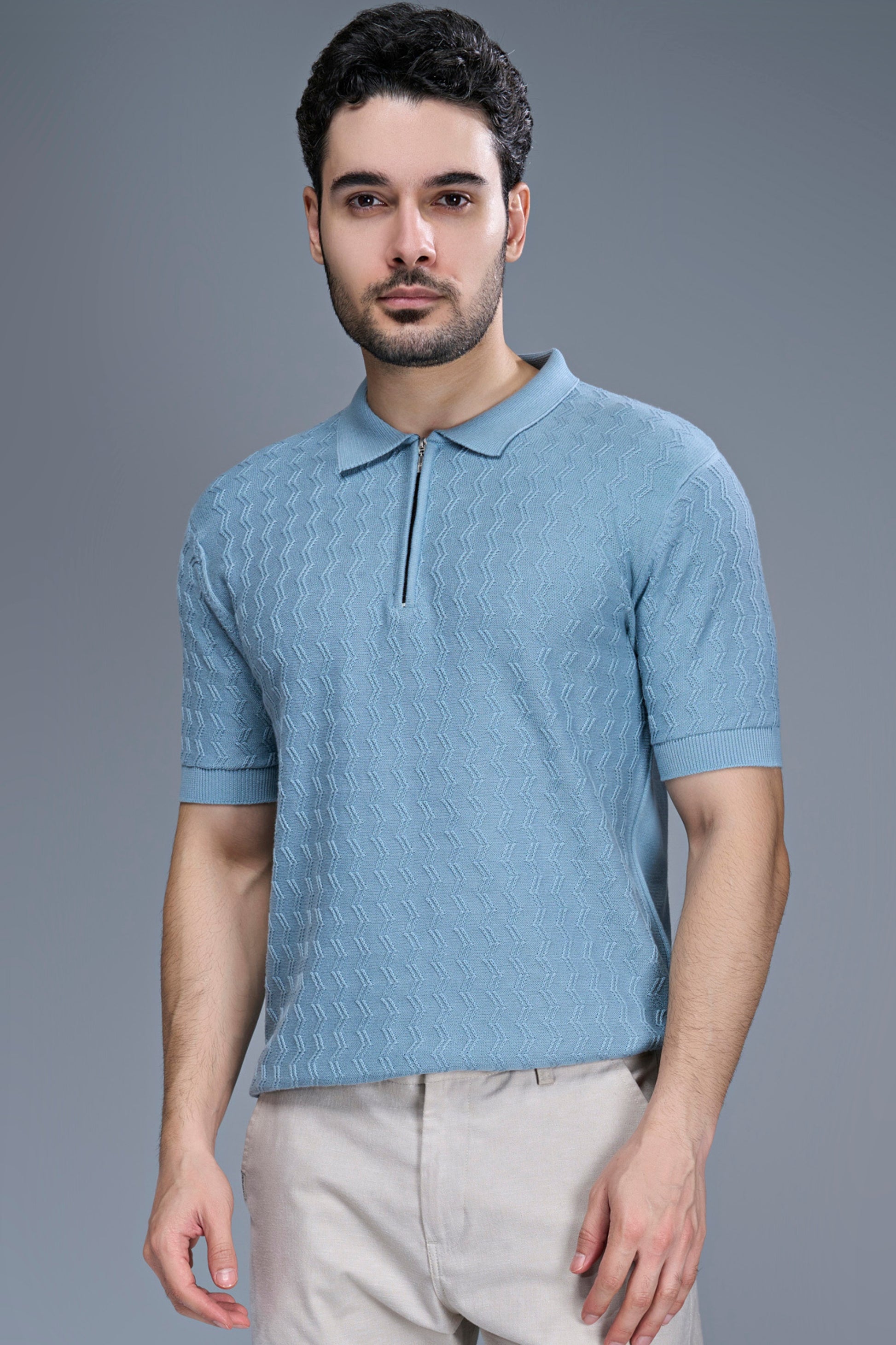 Sea Shell - Luxe Knitted Polo Maxzone Clothing