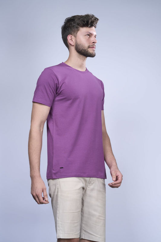 Shop Men's Purple high Quality (Stetch) T-shirt-front Maxzone Clothing