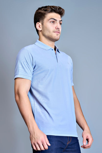 Smart tech polo - Ice Blue  Maxzone Clothing   