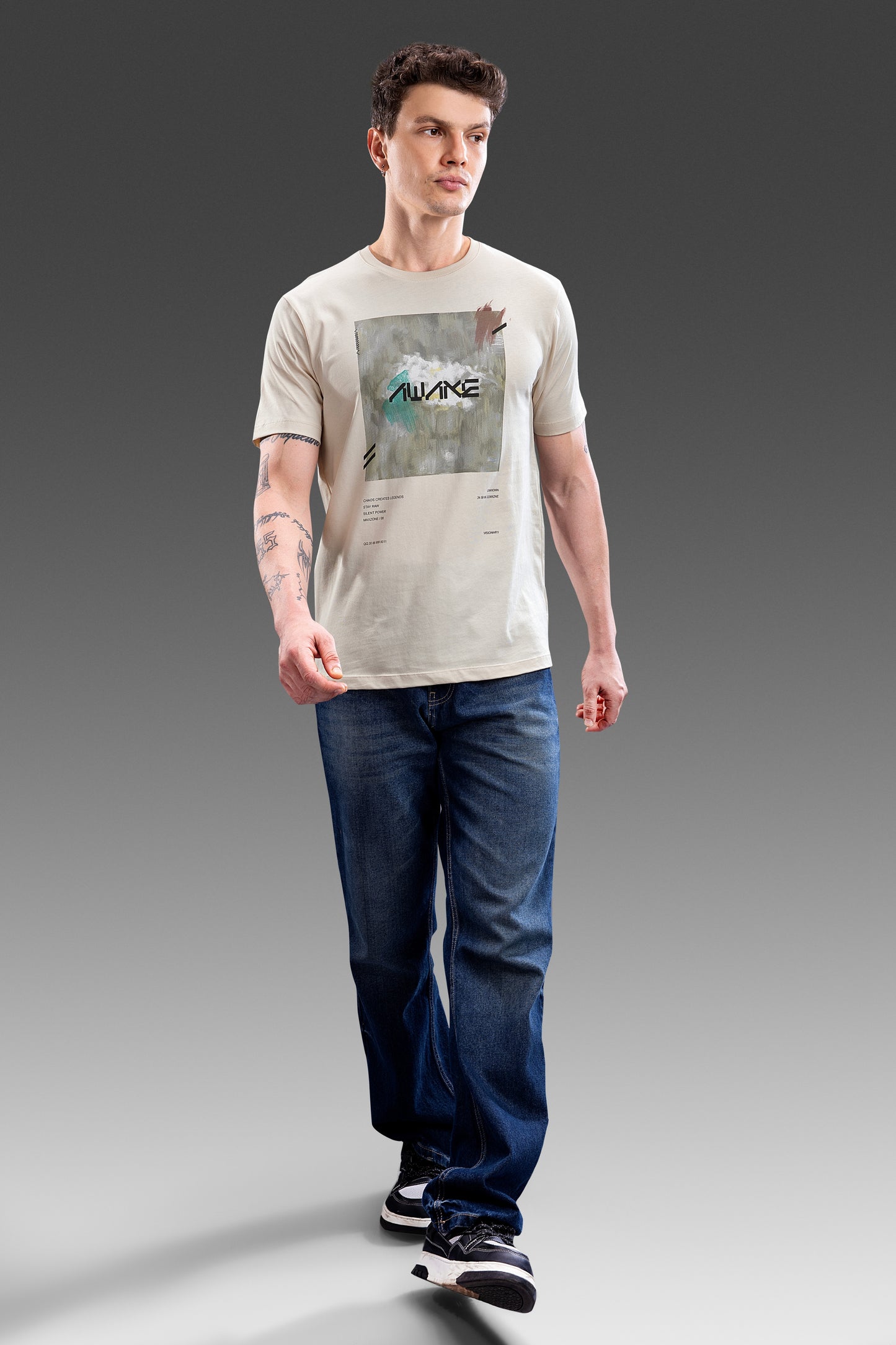 Cream - Grafixtation T-shirt