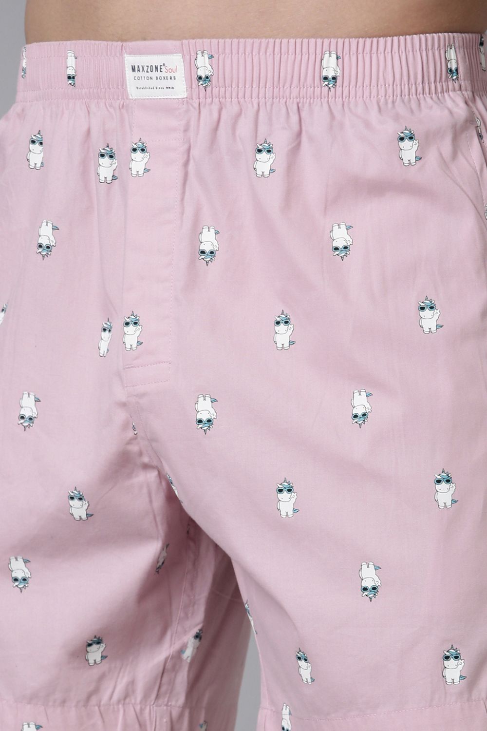 Rich-Lilac Printed Boxers