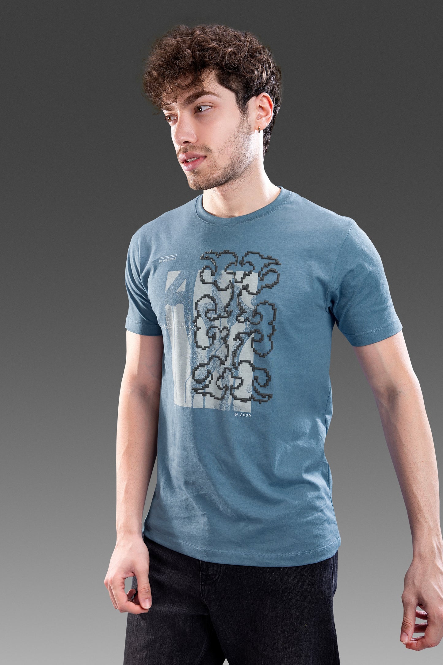 Haze Blue - Grafixtation T-shirt