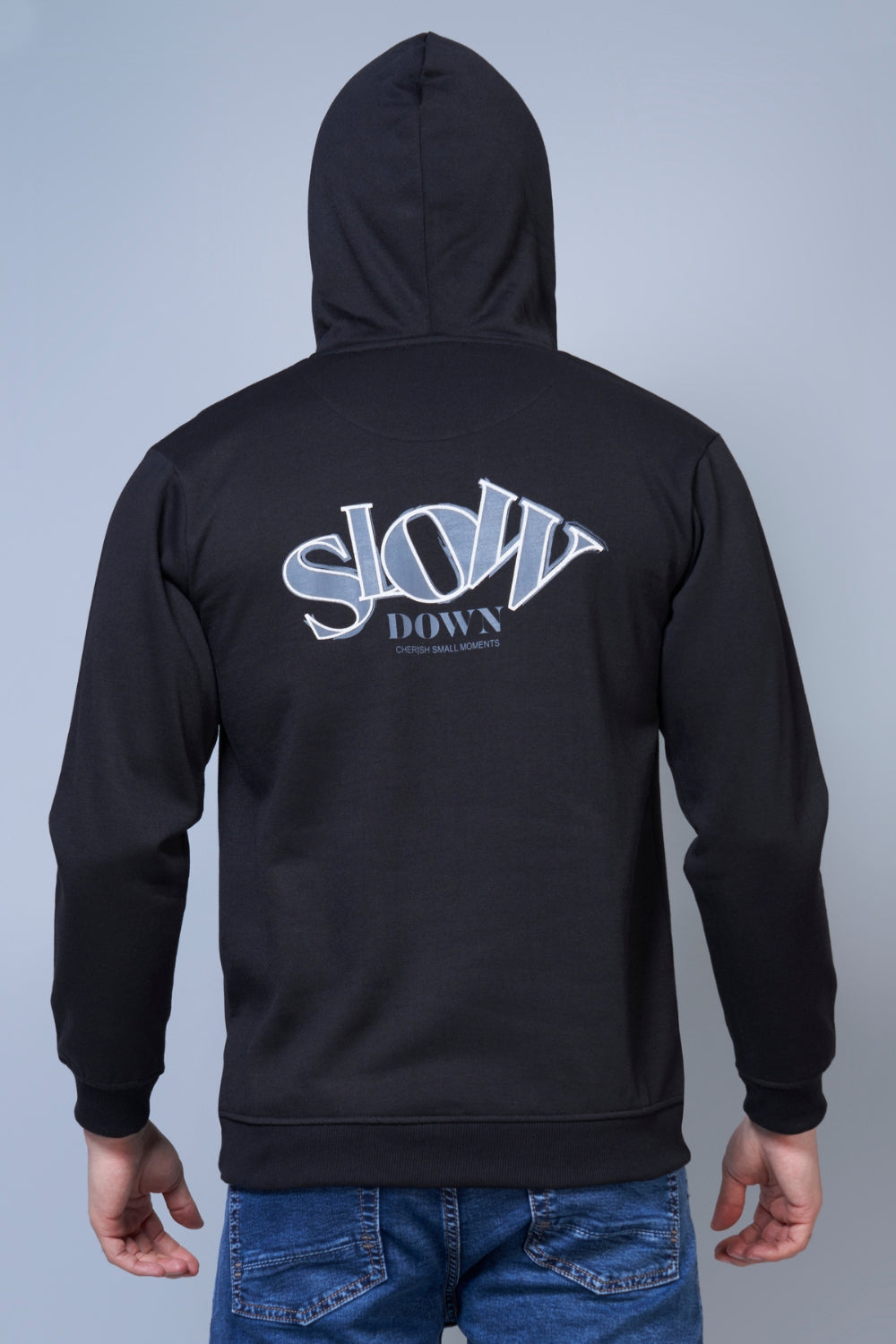 Dawn Printed Black Hoodie Hoodies Maxzone Clothing