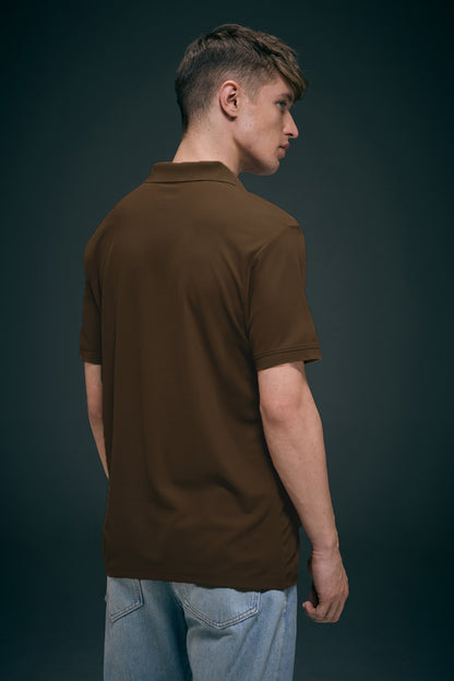 Coffee Brown - Smart Tech Pocket Polo
