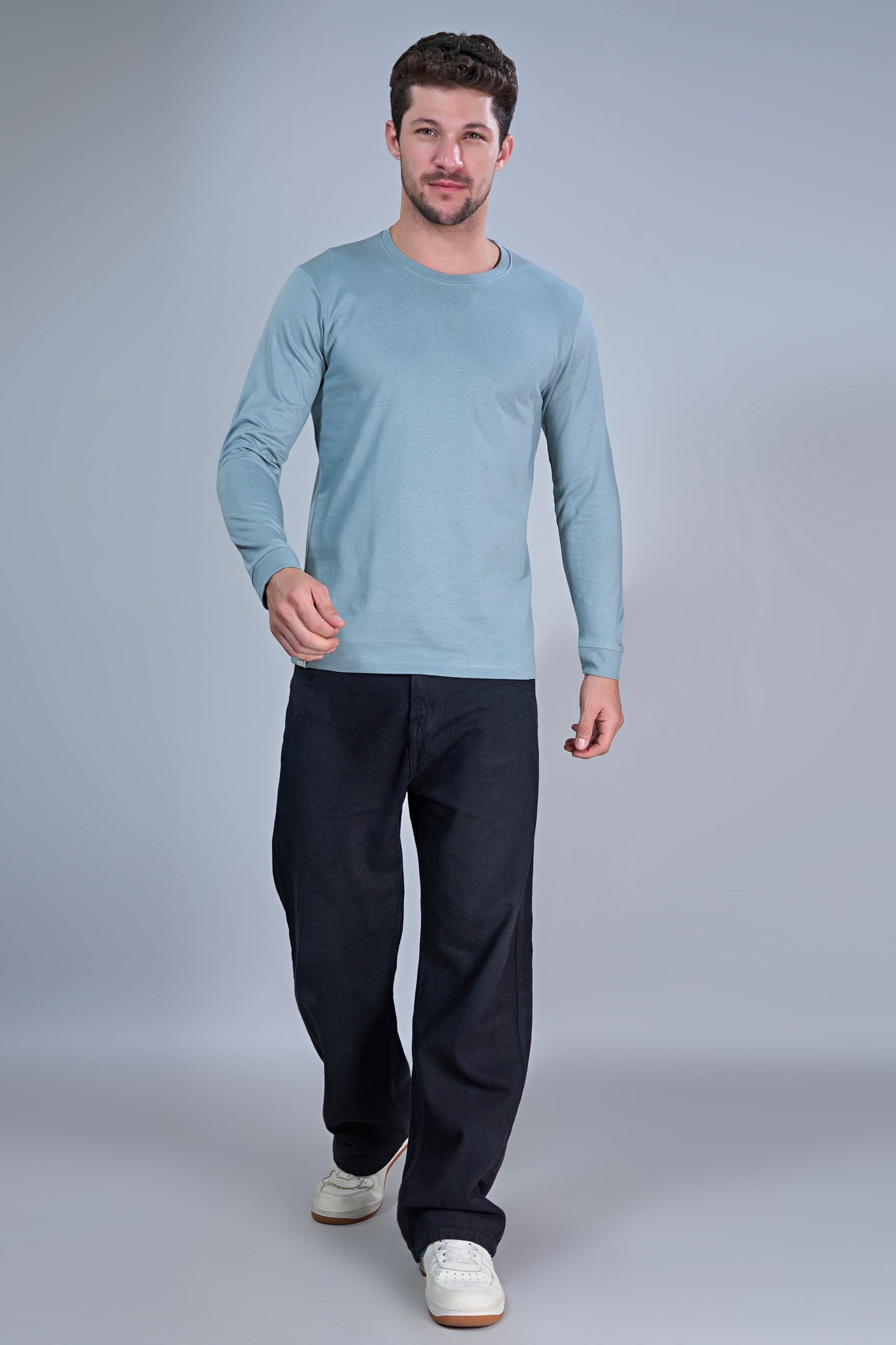 M. Blue Cotton IQ Full Sleeve