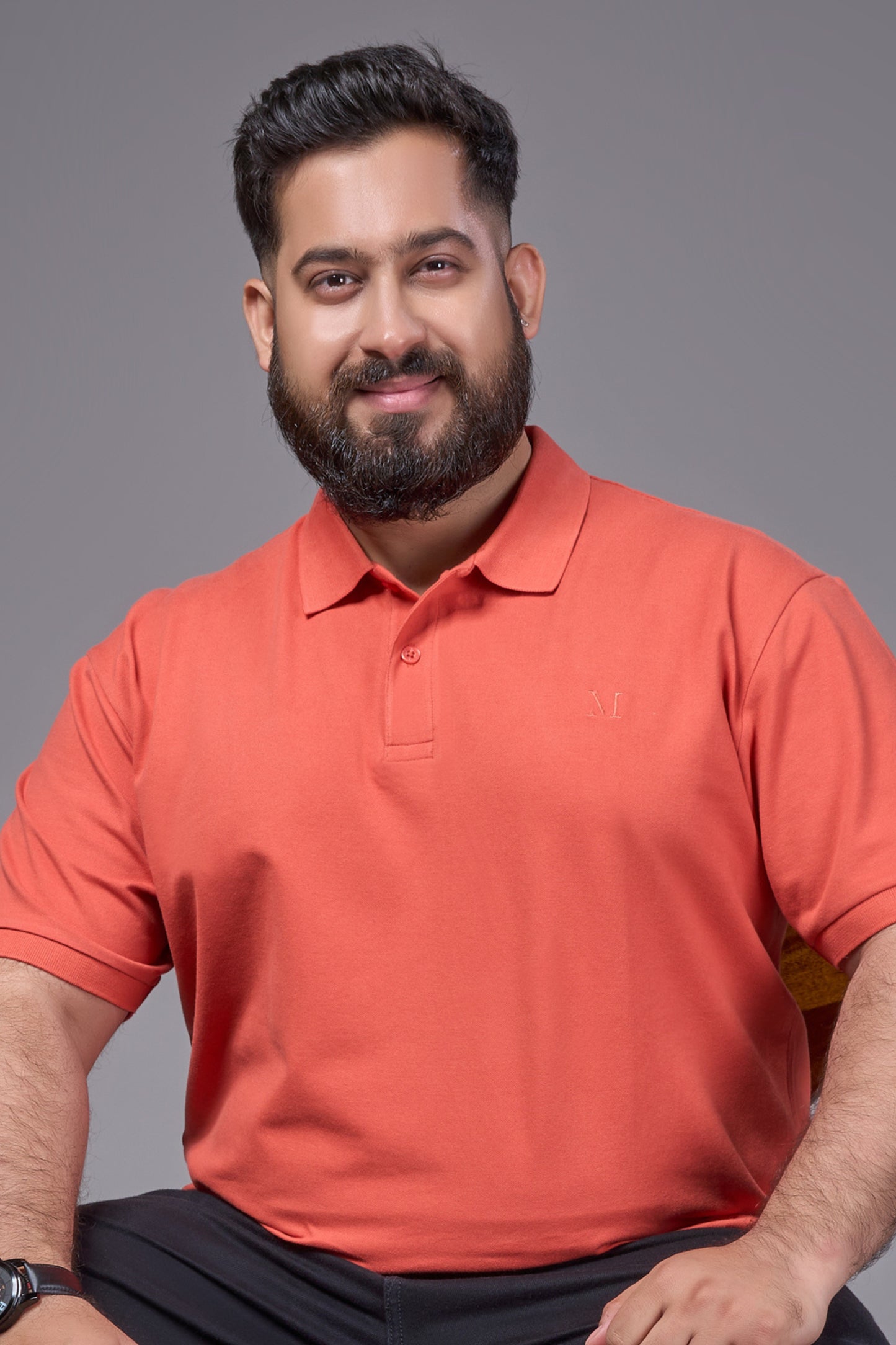 Carrot - Cotton Pique Polo Plus Size