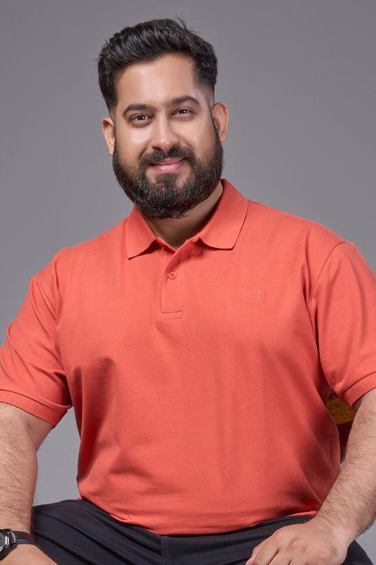 Carrot - Cotton Pique Polo Plus Size