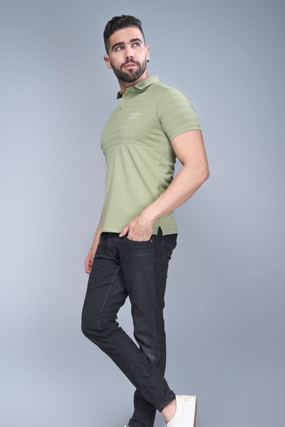 Fern Green Constructed Polo T-shirt  Maxzone Clothing   