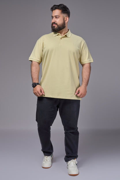 Sage Green - Cotton Pique Polo Plus Size