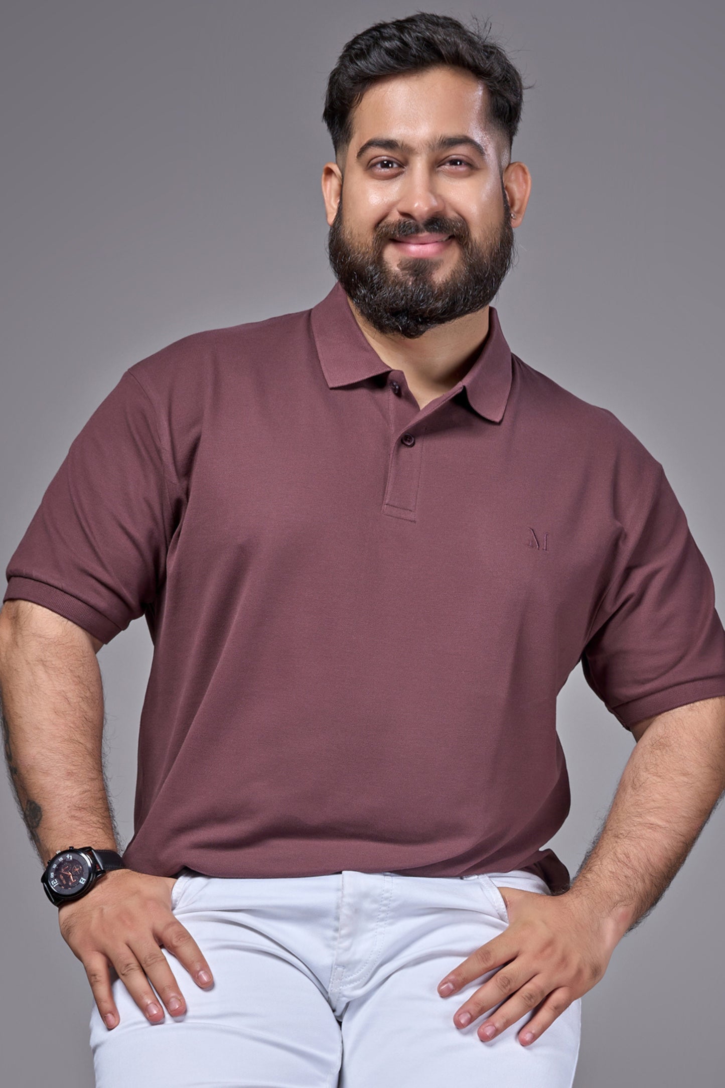 Teak - Cotton Pique Polo Plus Size