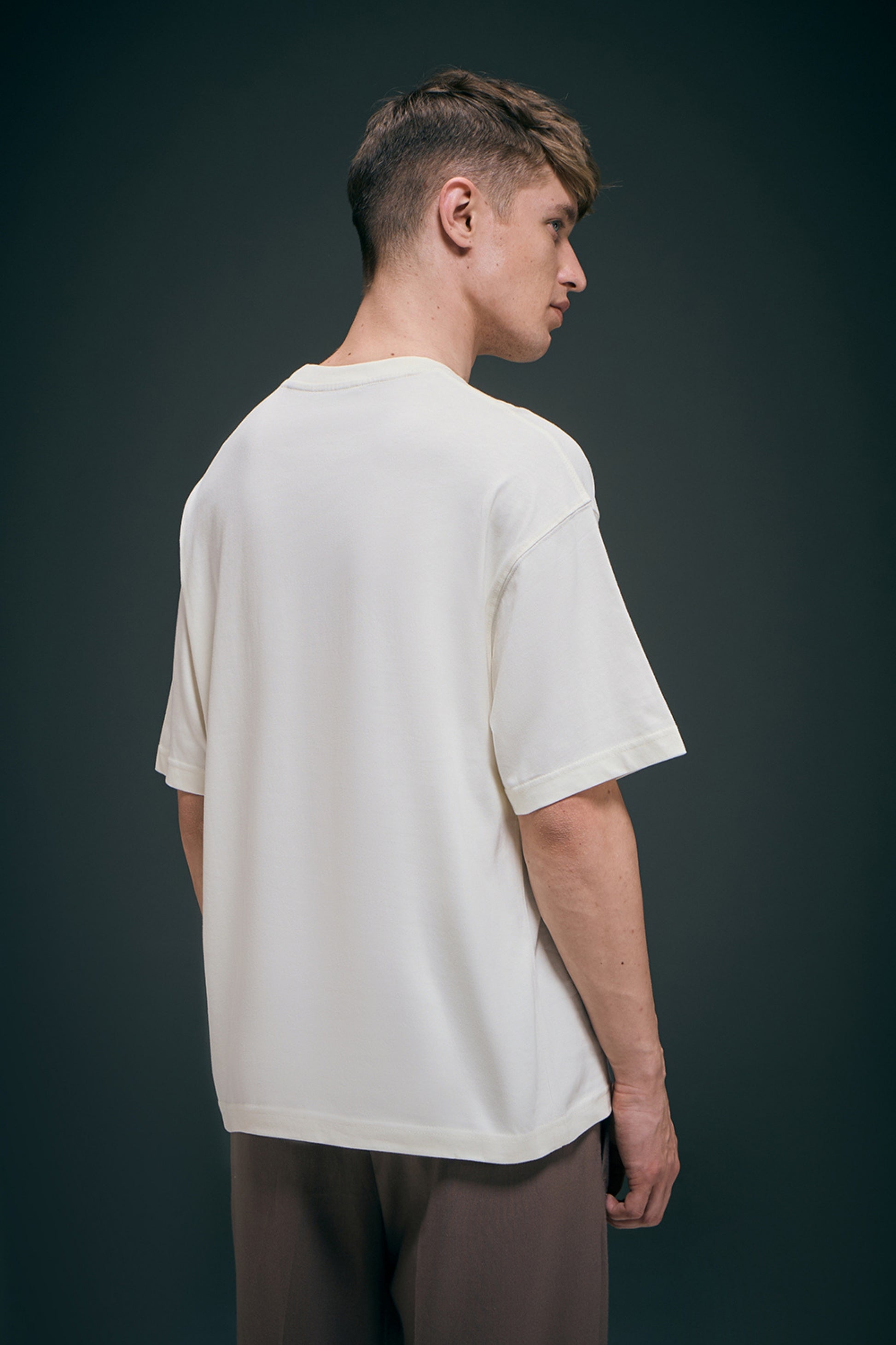White - Oversized drop shoulder Oversized Maxzone Clothing